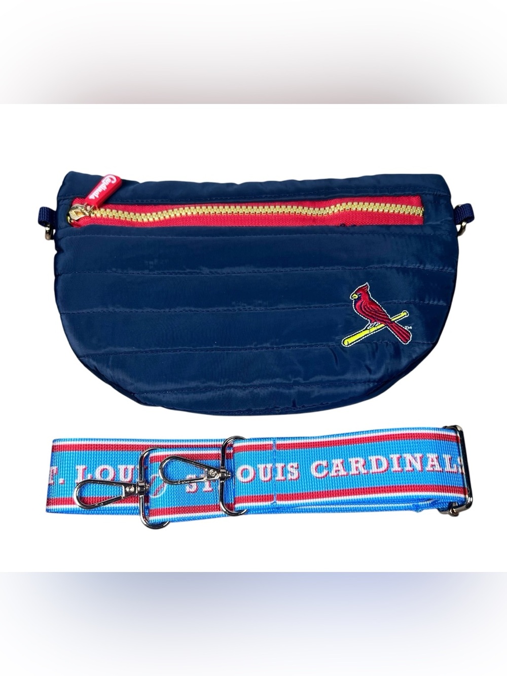 St. Louis Cardinals Phillips 66 Fanny Pack Crossbody Puffer‎ bag removable strap